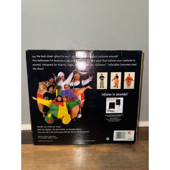 Rare Vintage New Inflatable Clown Costume One Size - Picture 6 of 12